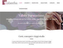 Tablet Screenshot of calanthaformazione.com